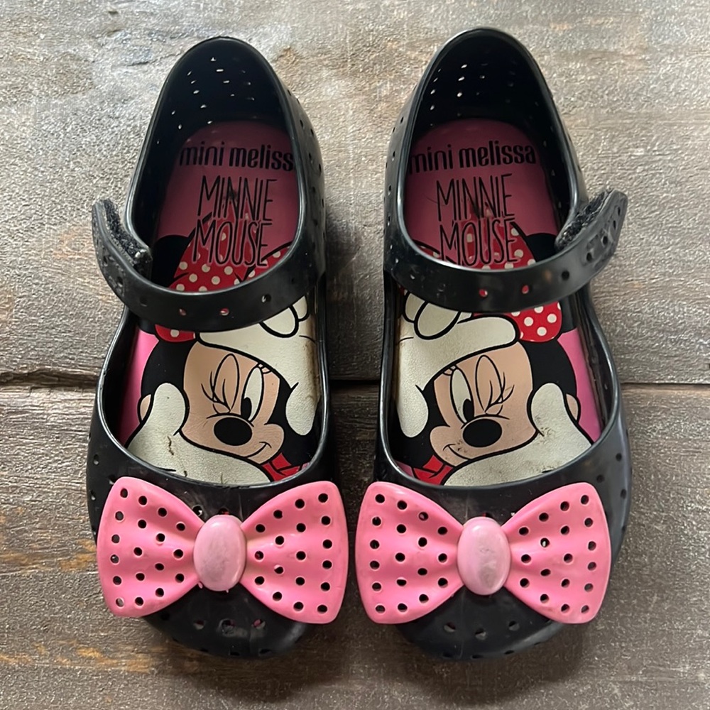 Mini Melissa, Minnie, mouse shoes, size 8